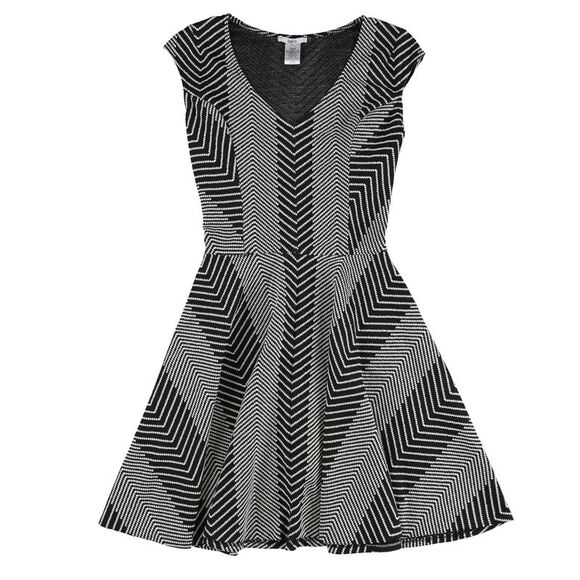 bar III Womens Fit & Flare A-line Dress, Black, NWT - Picture 1 of 2